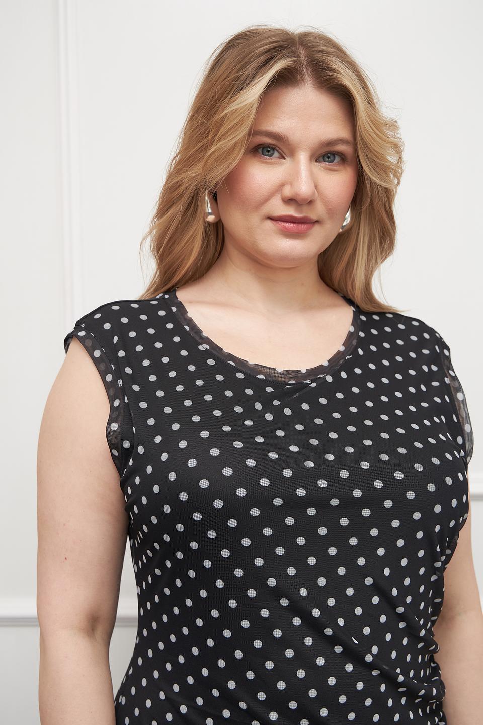 Платье Marc Aurel в горошек