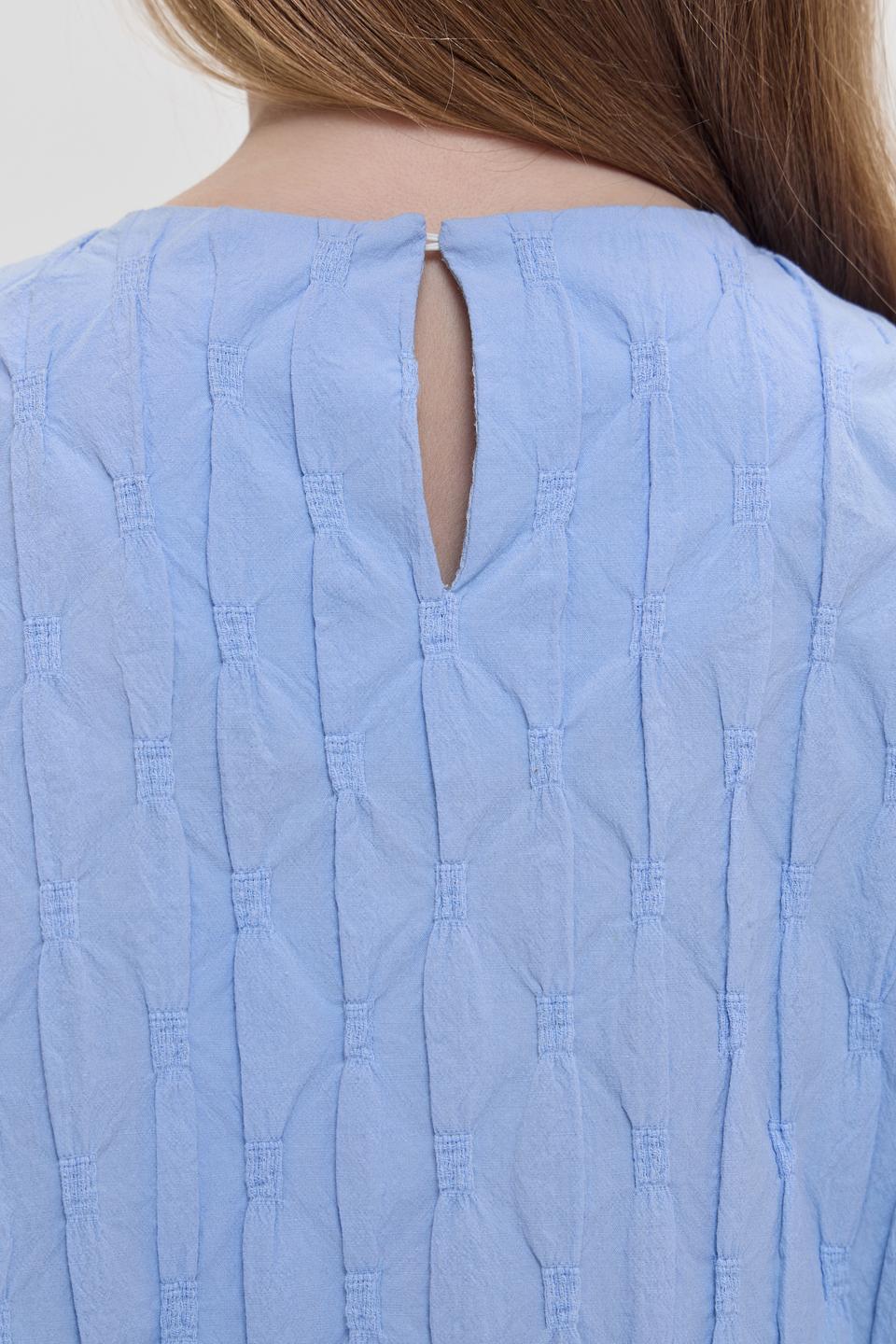 Платье Choupette дев. голубое с вышивкой