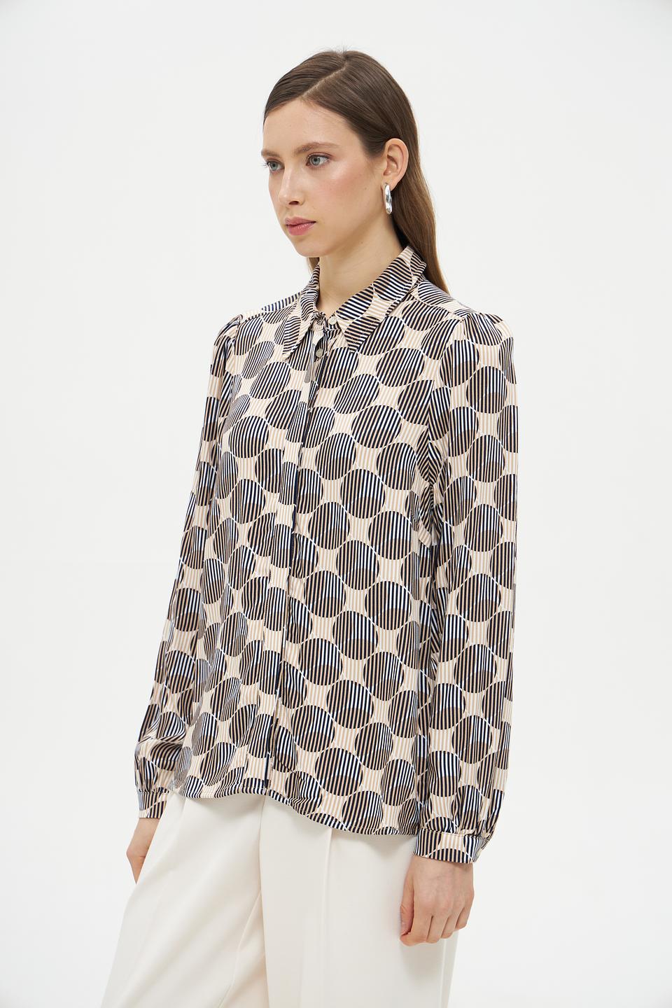 Блузка More and More с геометрическим принтом