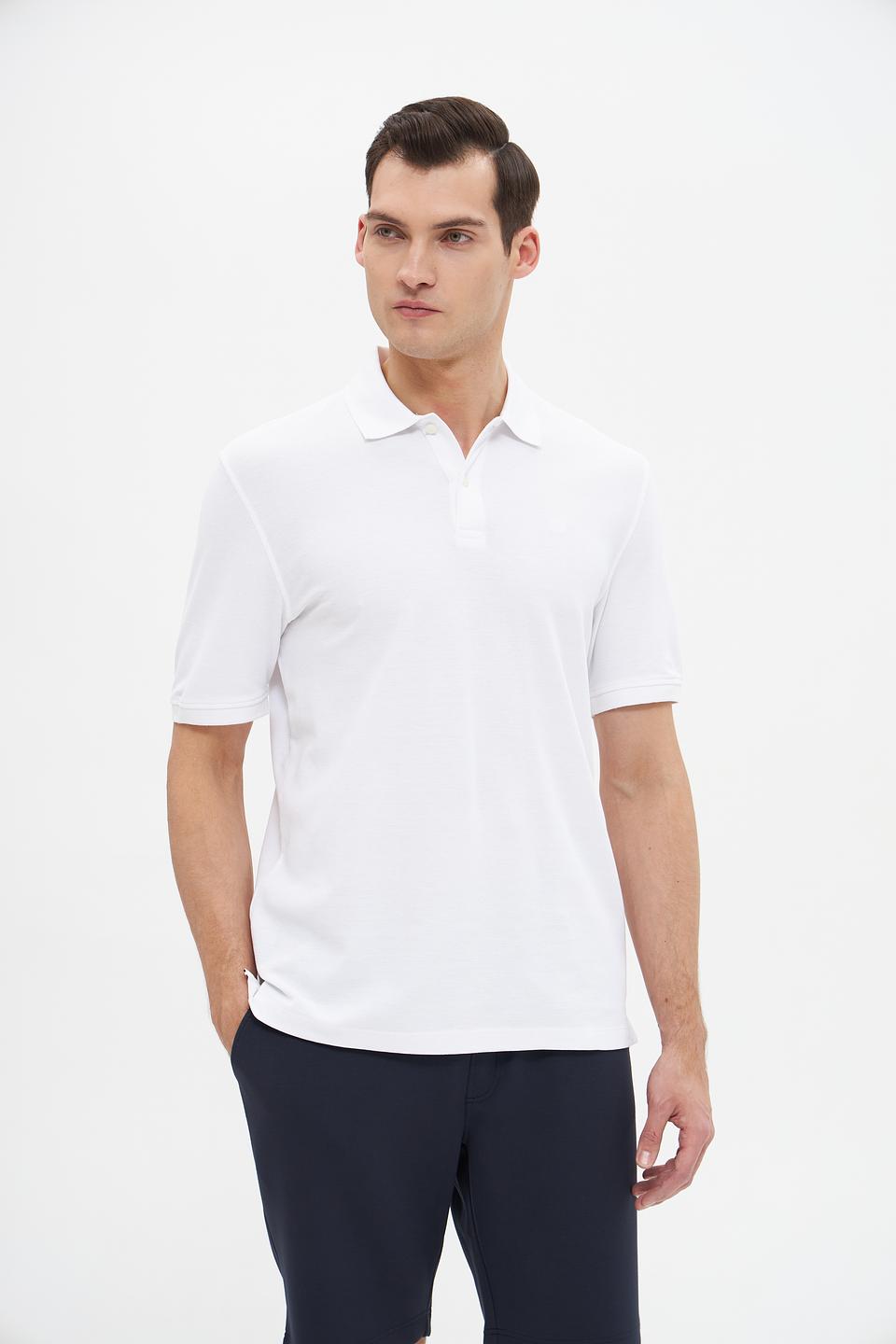 Поло Bugatti мужское белое