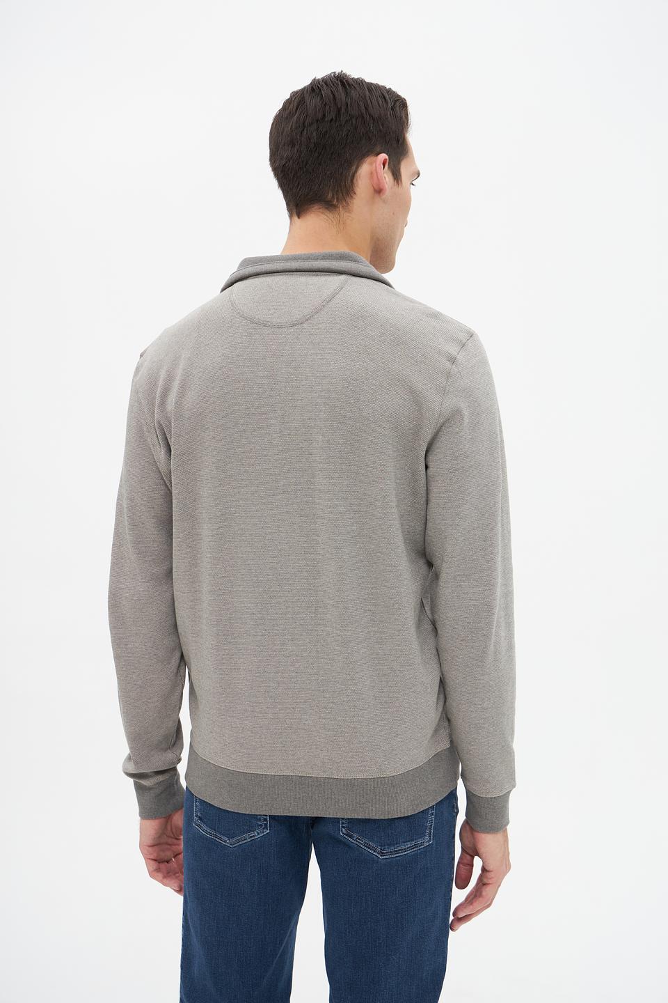 Джемпер Casa Moda серый с молнией