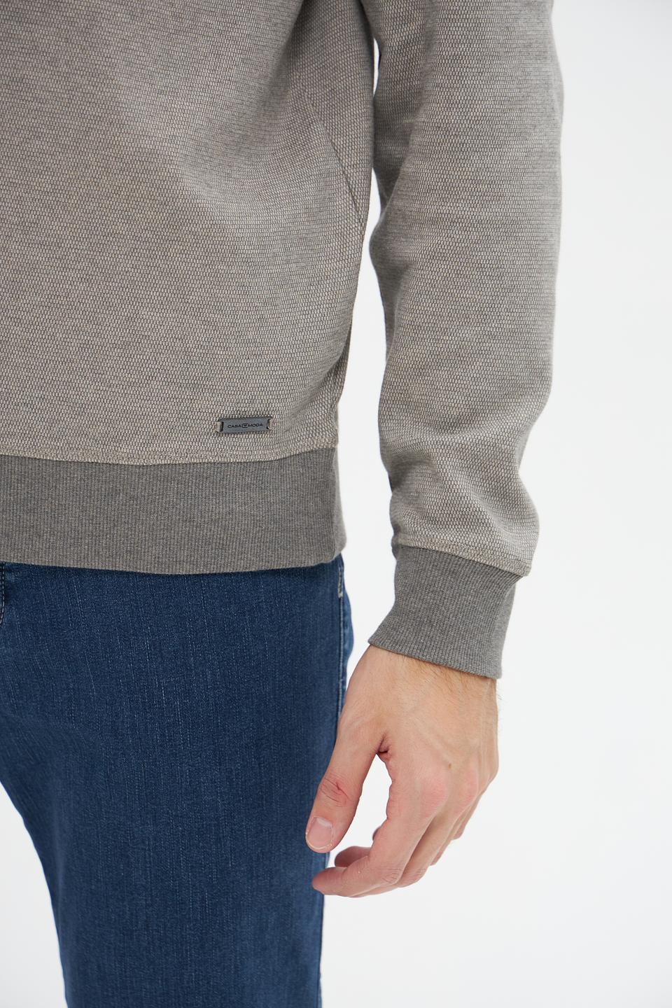 Джемпер Casa Moda серый с молнией