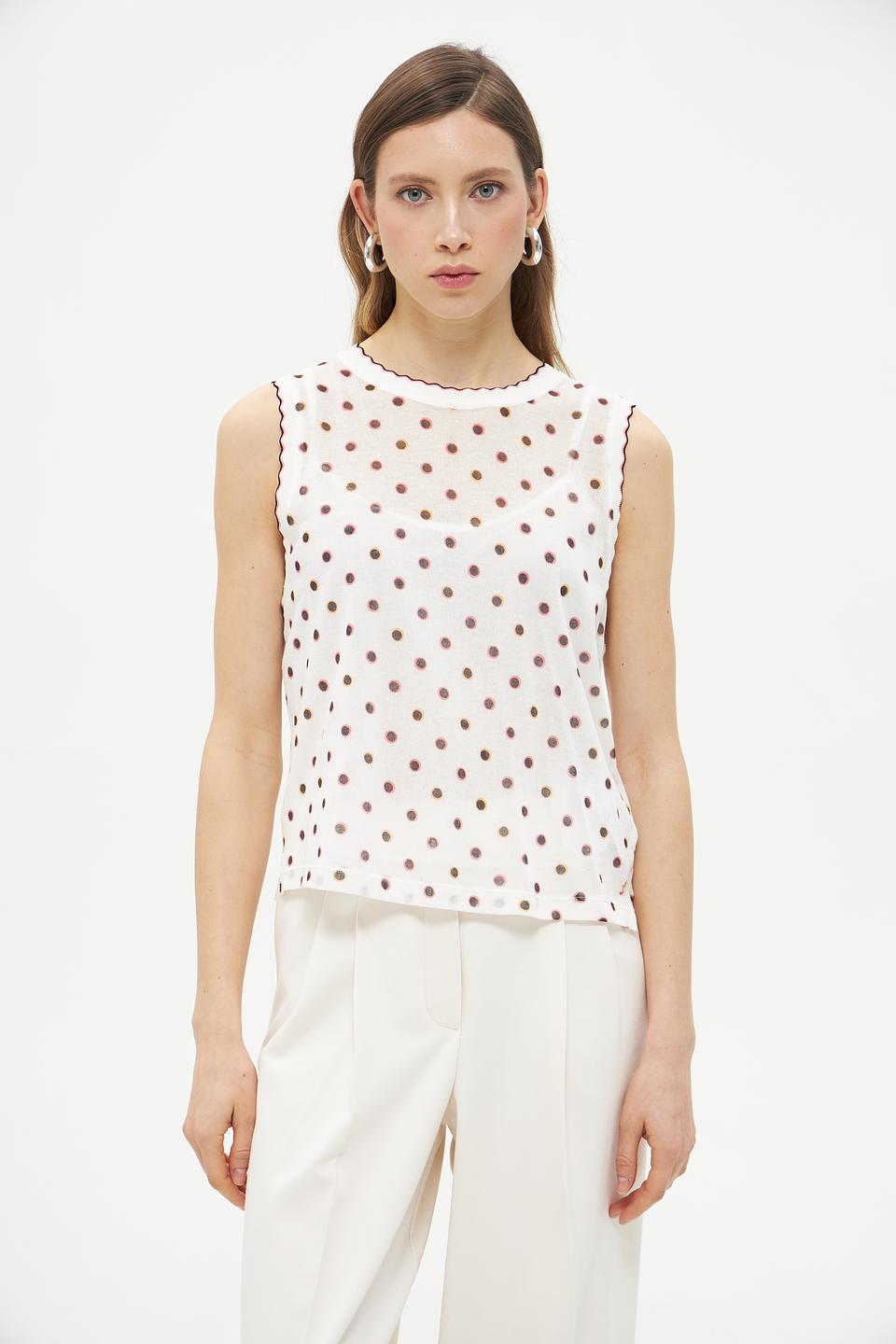 Топ Marc Cain в горошек