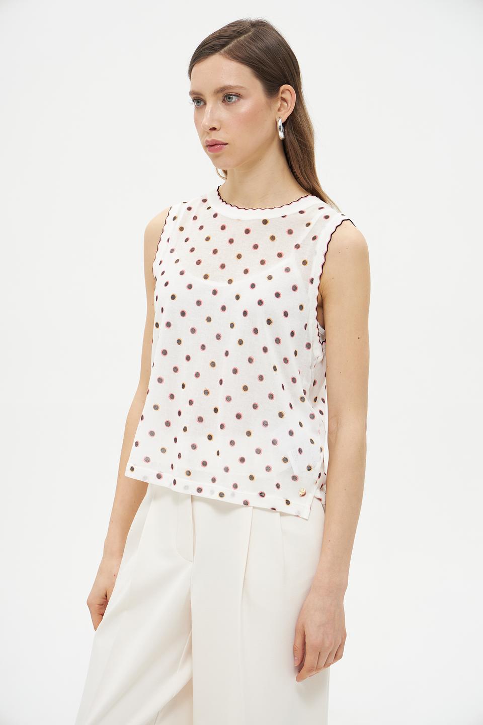Топ Marc Cain в горошек