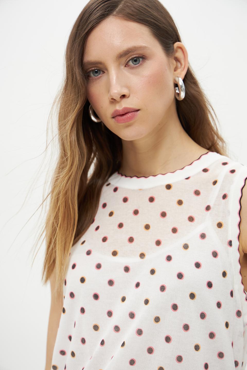 Топ Marc Cain в горошек