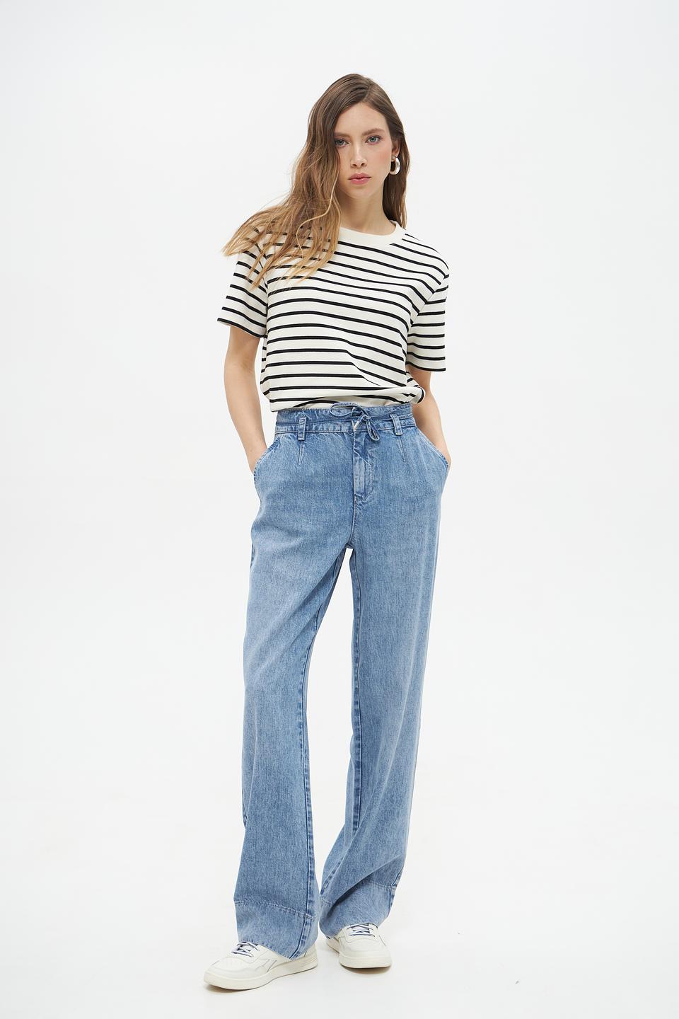 Джинсы Monari широкого кроя голубые