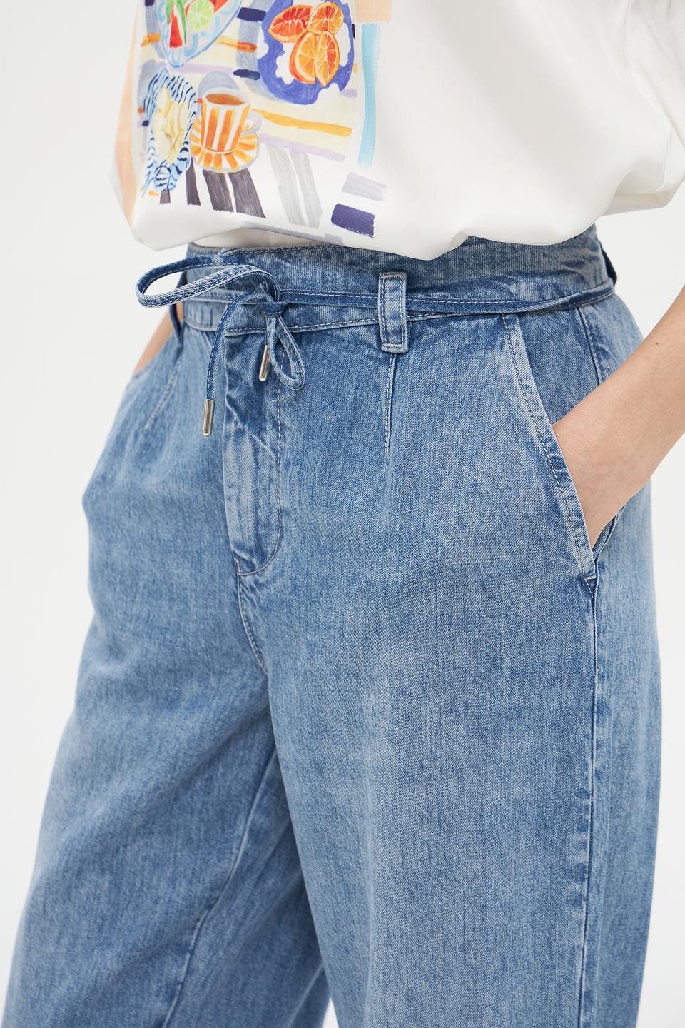 Джинсы Monari широкого кроя голубые