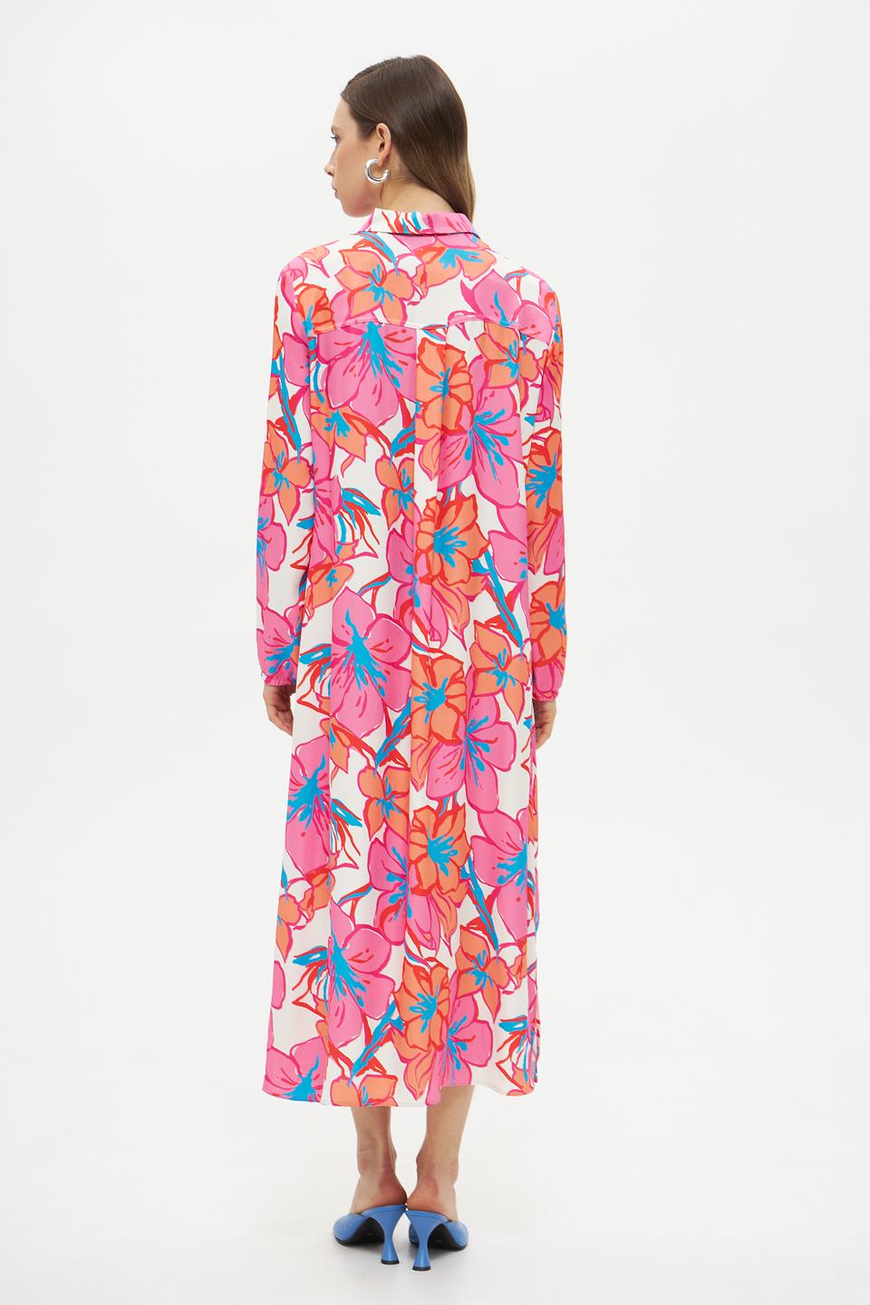 Платье Lecomte с цветочным принтом