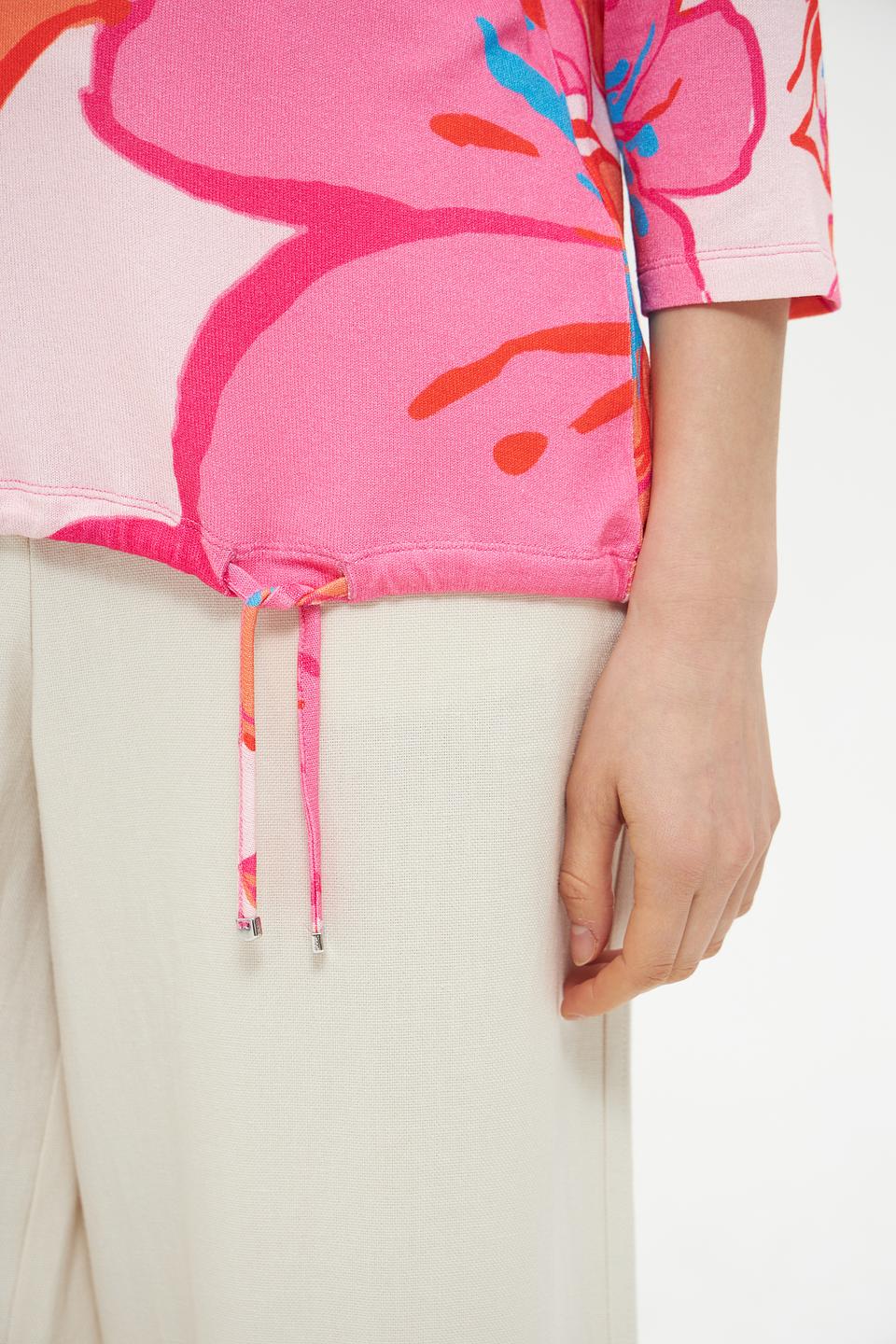 Пуловер Lecomte с цветочным принтом