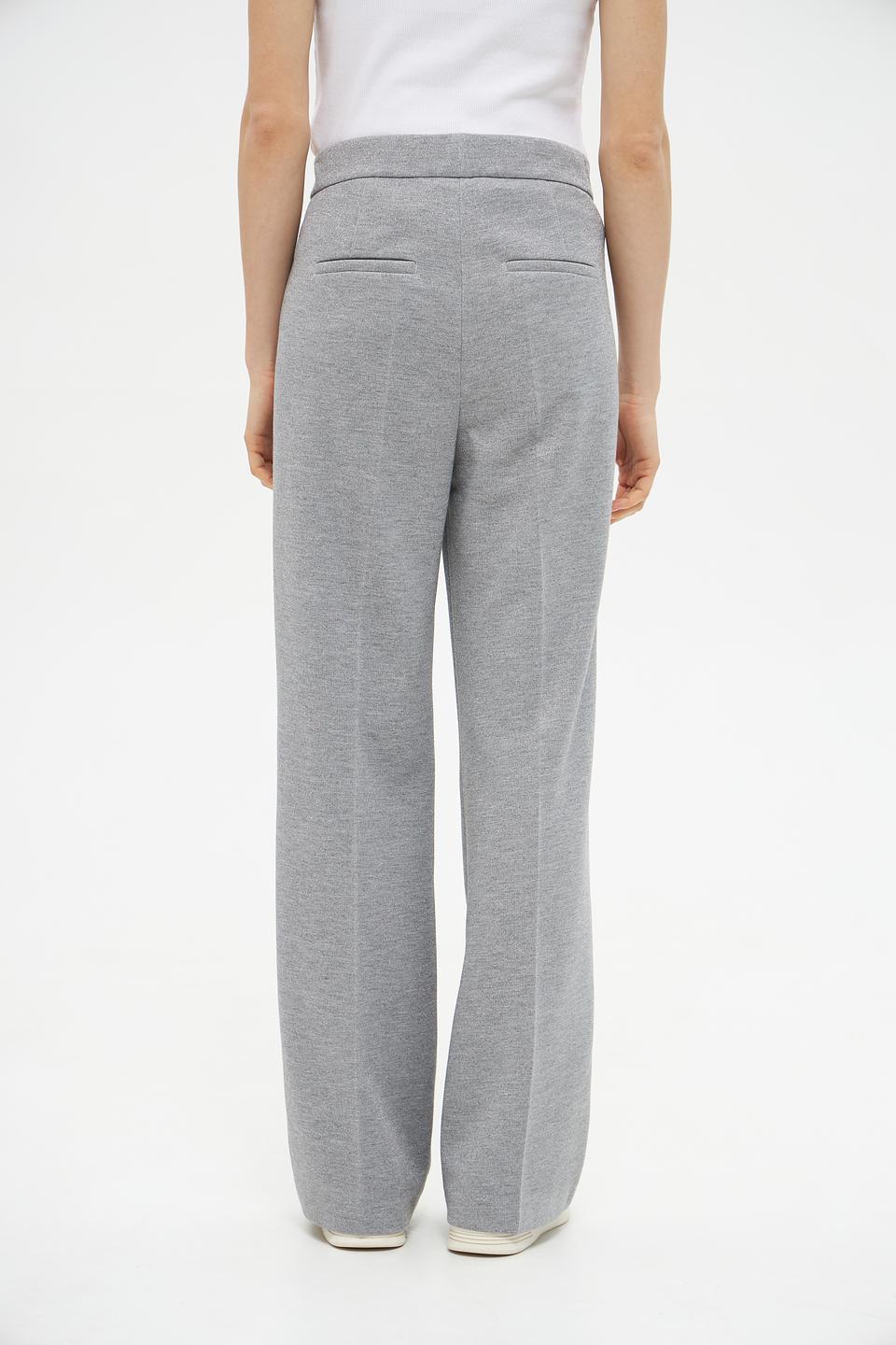 Брюки Lecomte серые палаццо