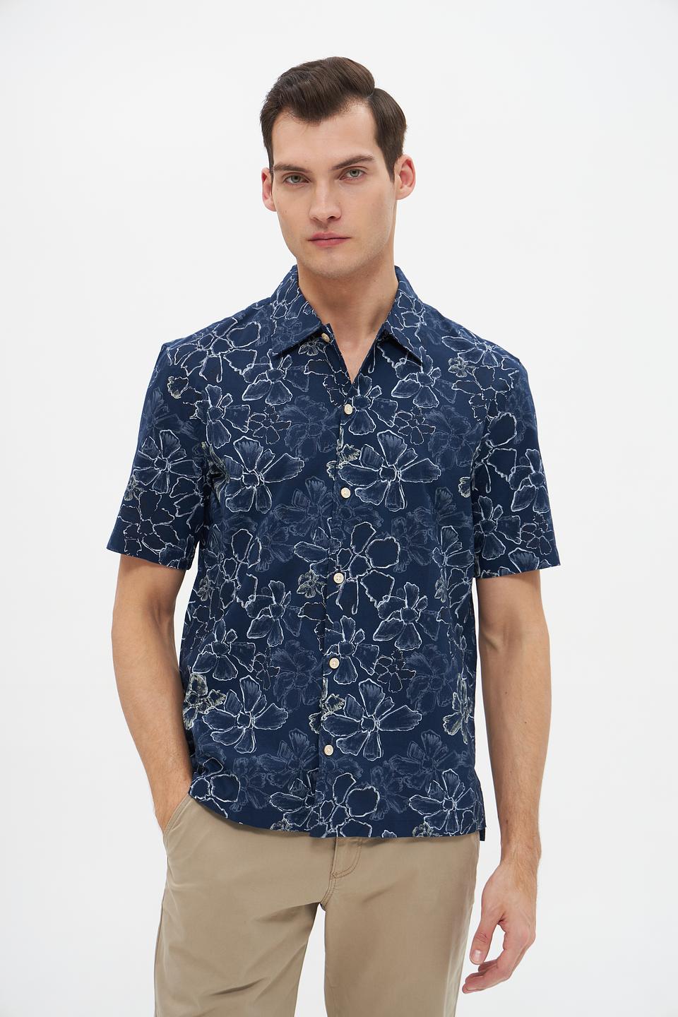 Рубашка кр Marc O Polo с цветочным принтом