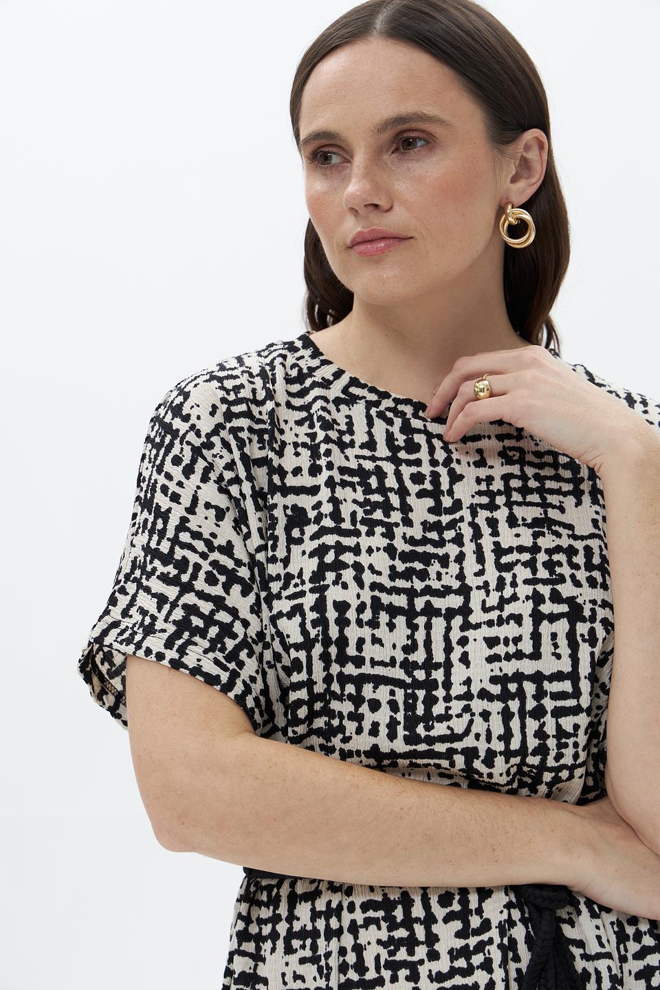 Платье Broadway с принтом чёрно-белый