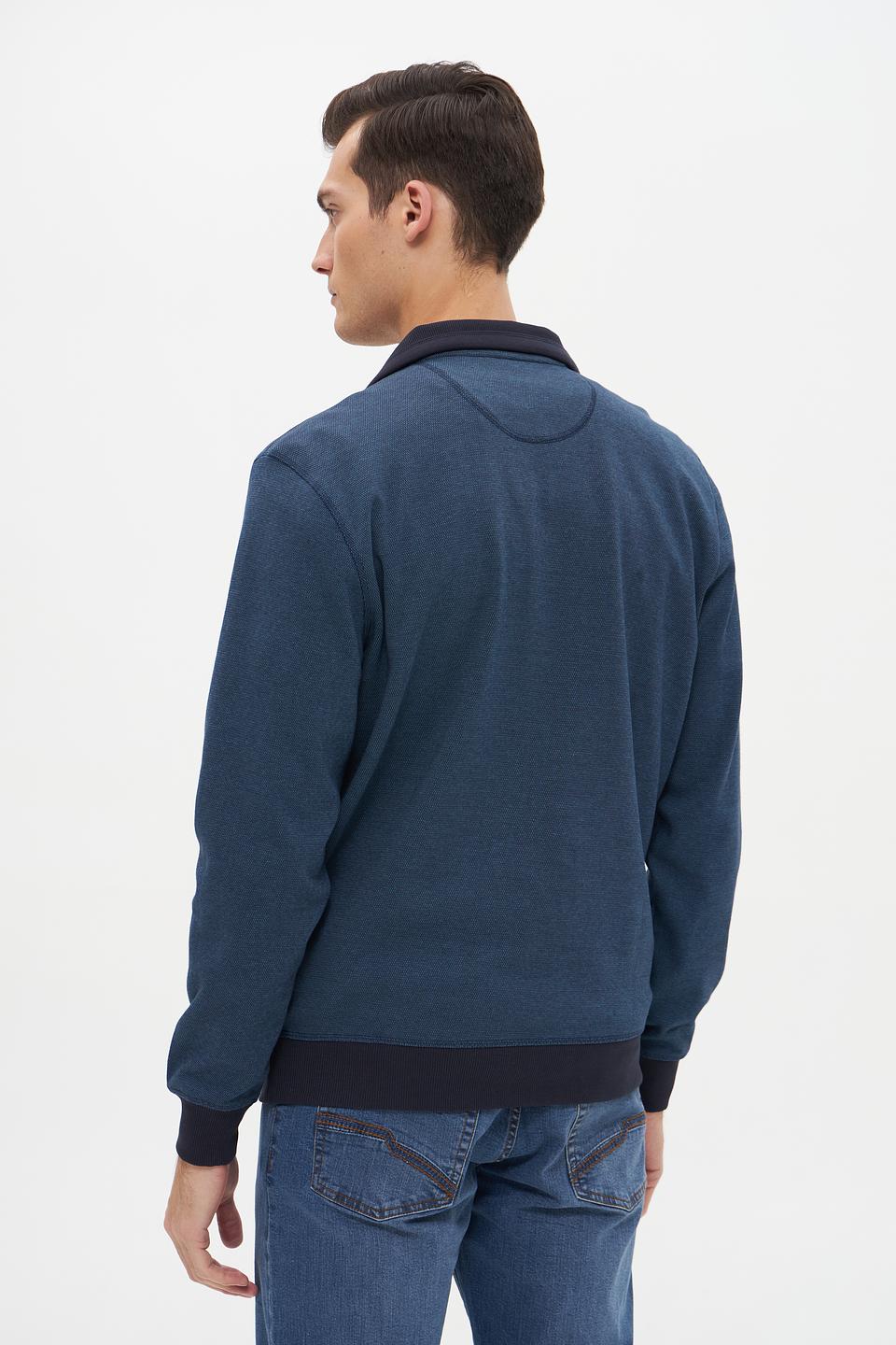 Джемпер Casa Moda с молнией синий