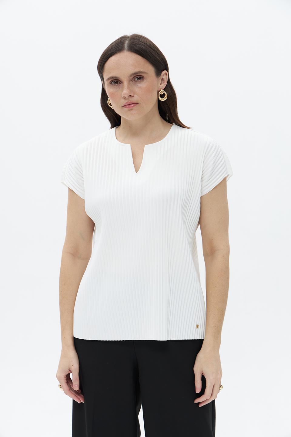 Блуза Betty and Co с вырезом белый