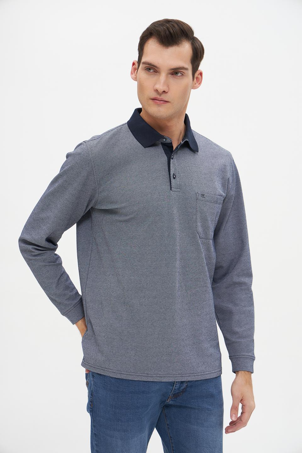 Поло Casa Moda men с длинным рукавом