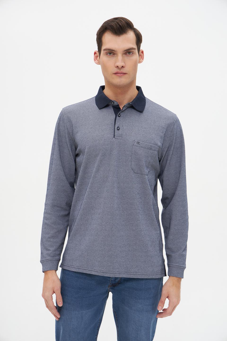 Поло Casa Moda men с длинным рукавом