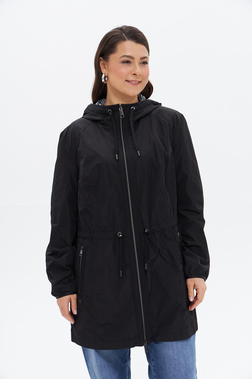 Куртка Lebek чёрный с капюшоном