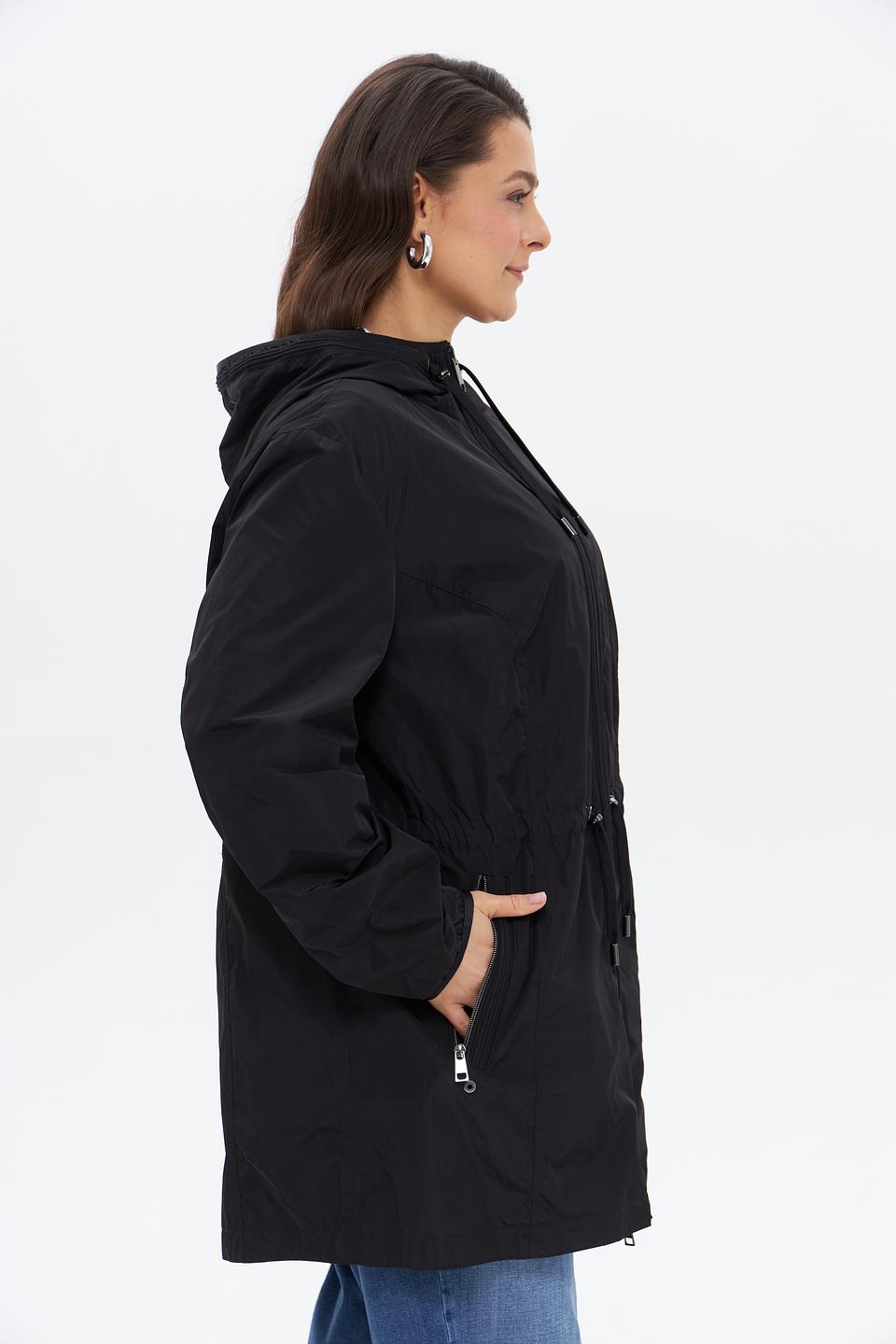 Куртка Lebek чёрный с капюшоном