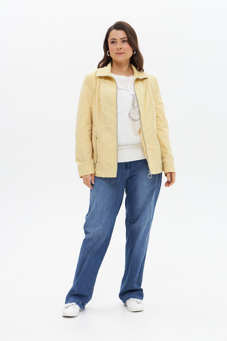 Куртка Lebek женская светло-жёлтая