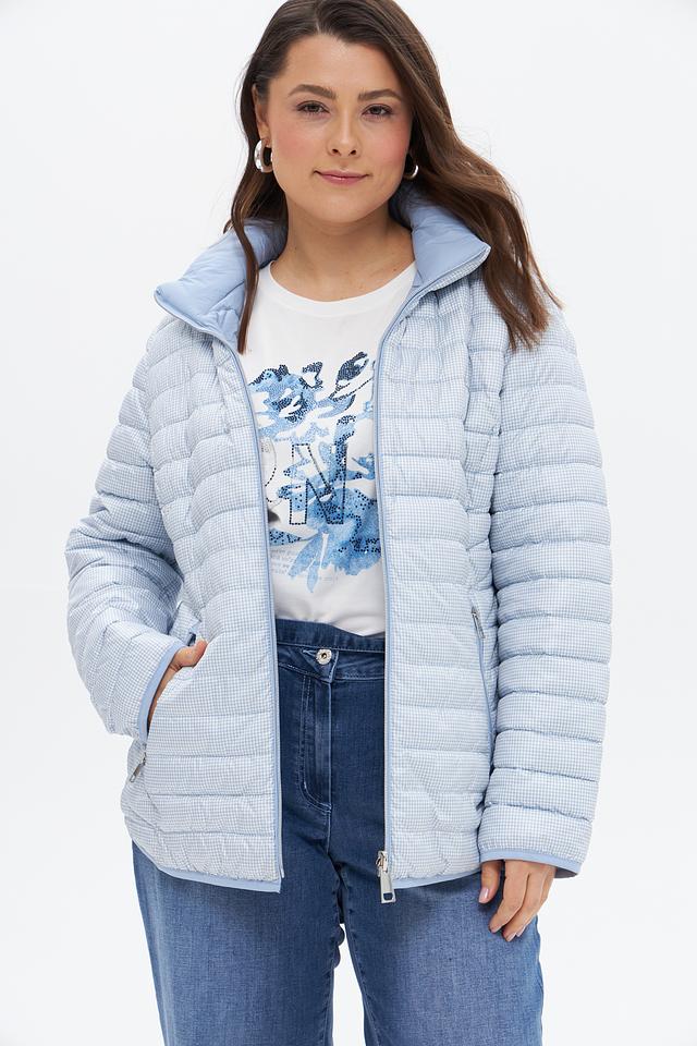 Куртка Lebek стеганая голубая