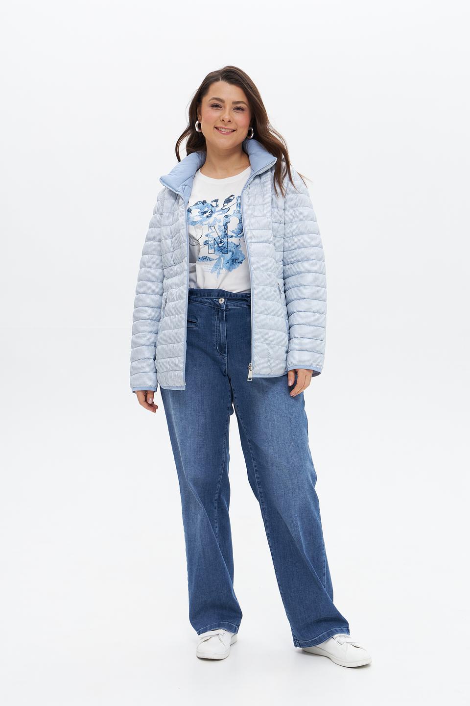 Куртка Lebek стеганая голубая