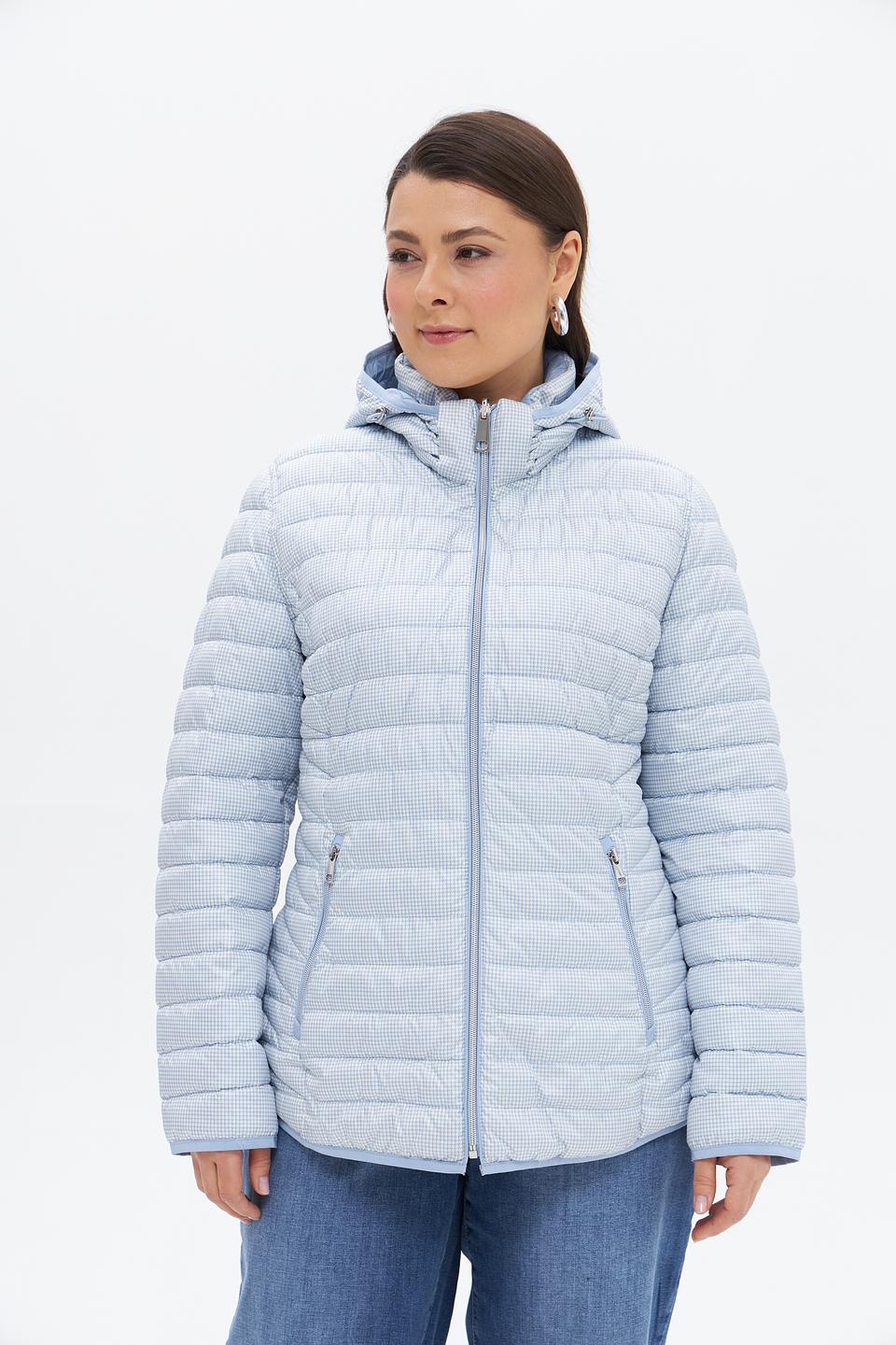 Куртка Lebek стеганая голубая
