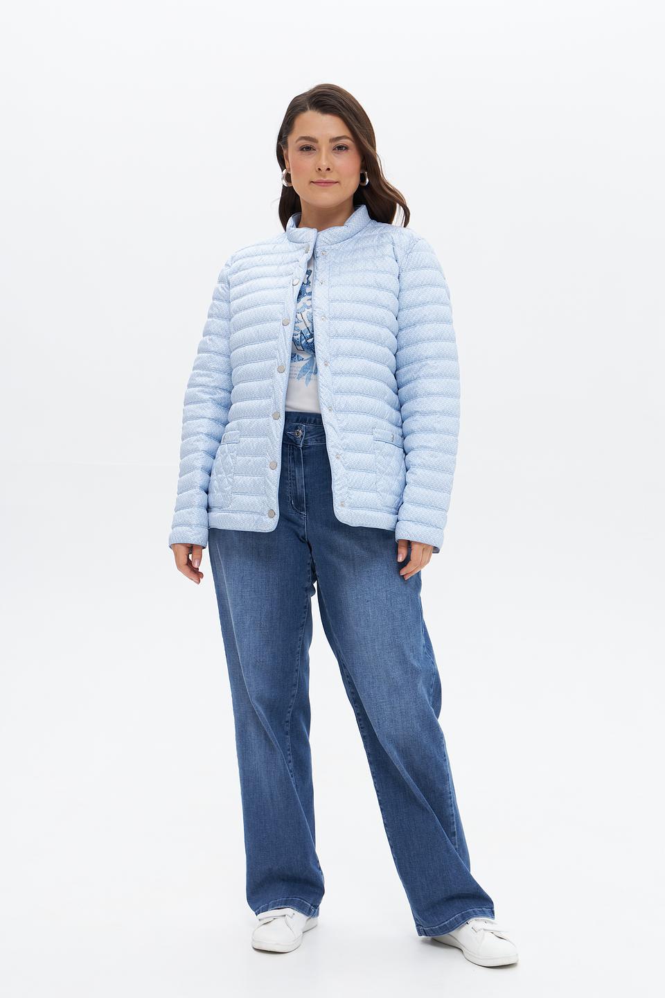 Куртка Lebek стеганая голубая