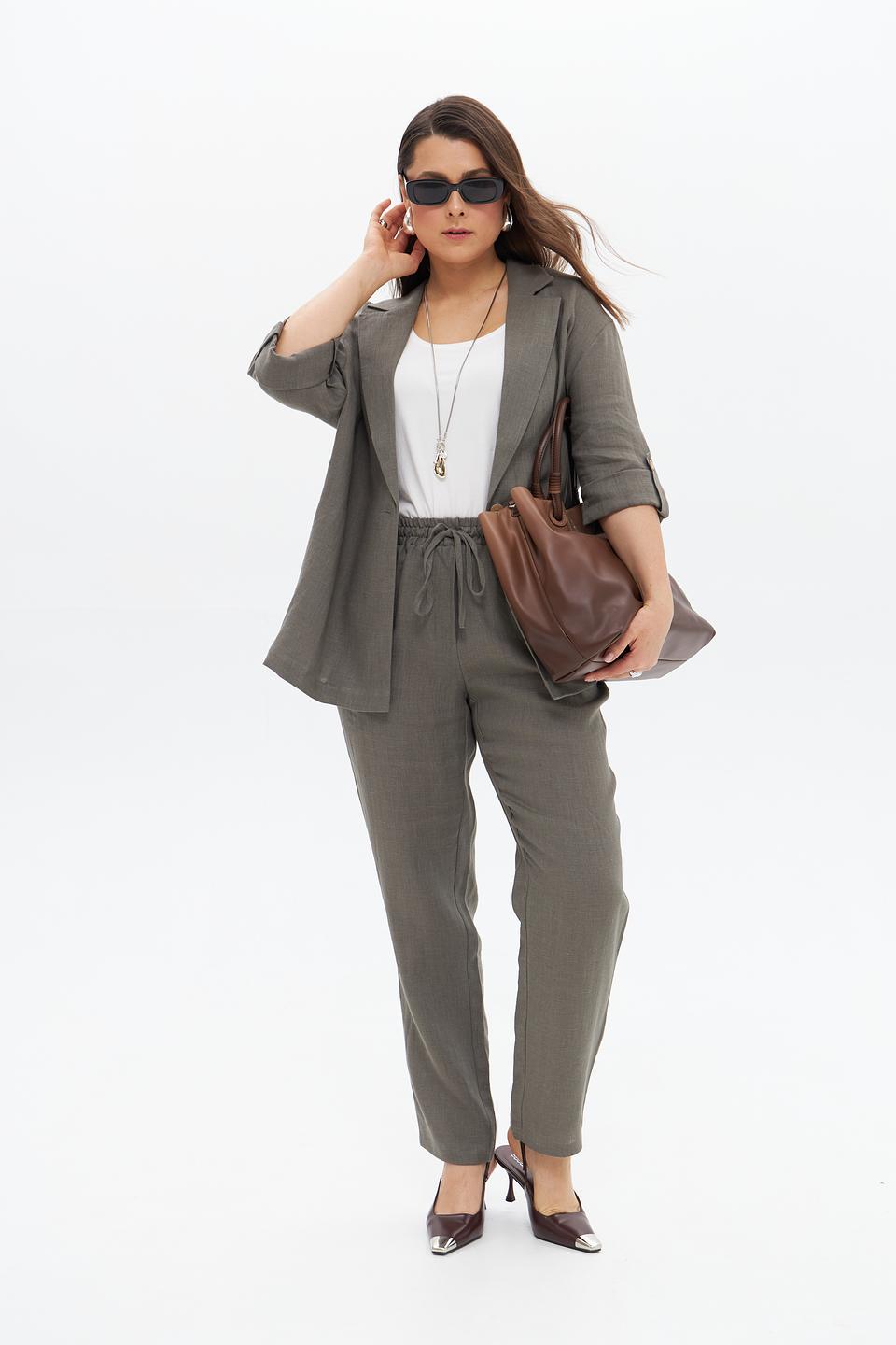 Брюки Electra style хаки с завязками