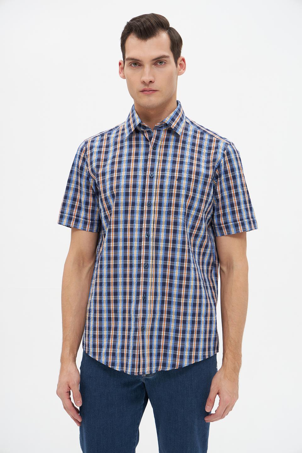 Рубашка кр-рукав Casa Moda в клетку