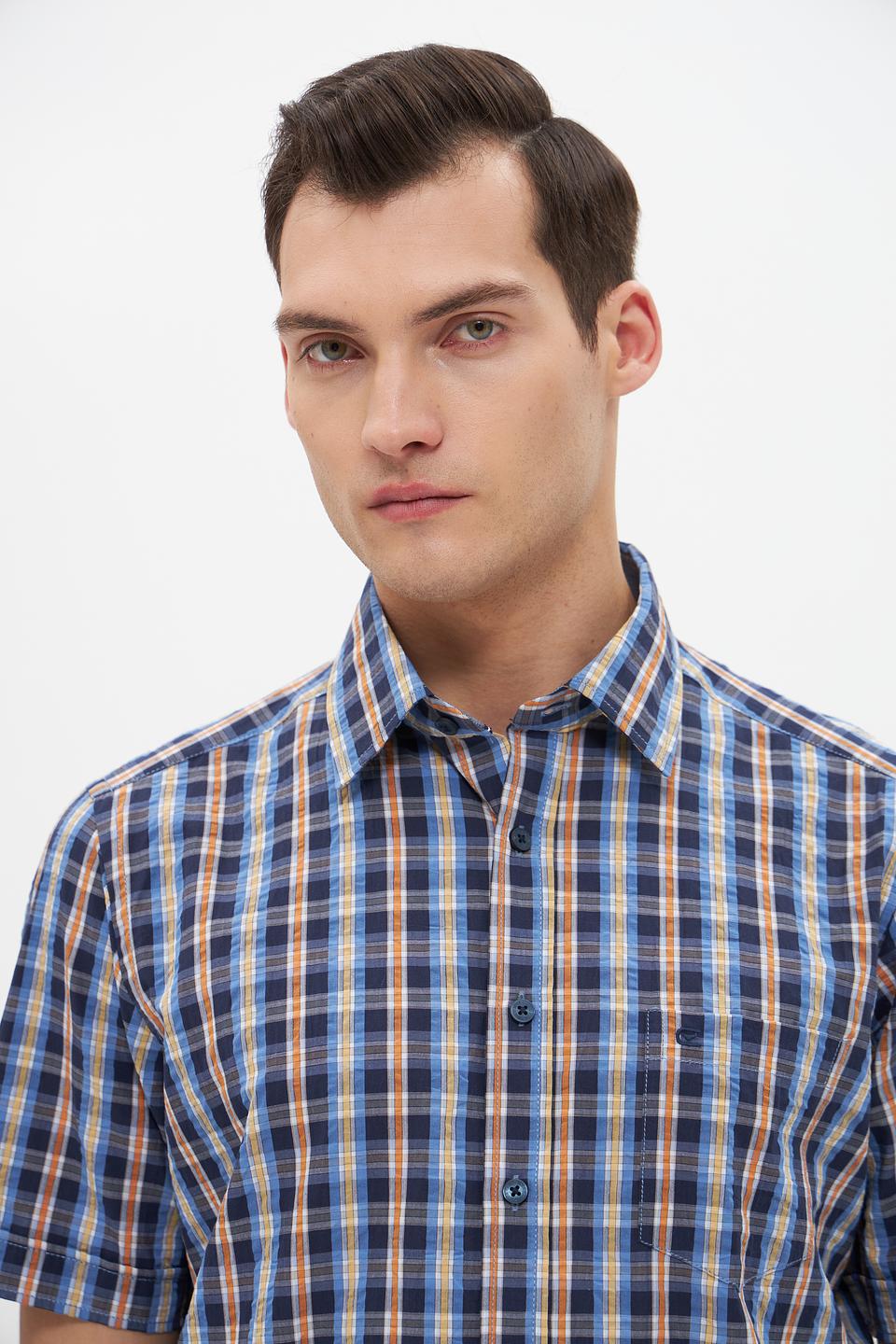 Рубашка кр-рукав Casa Moda в клетку