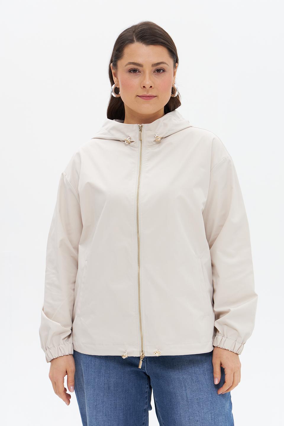 Куртка Catnoir с капюшоном бежевая