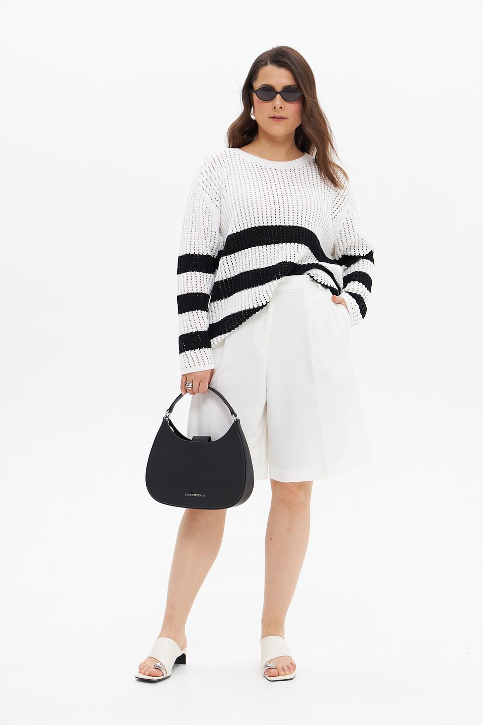 Пуловер Frapp в полоску