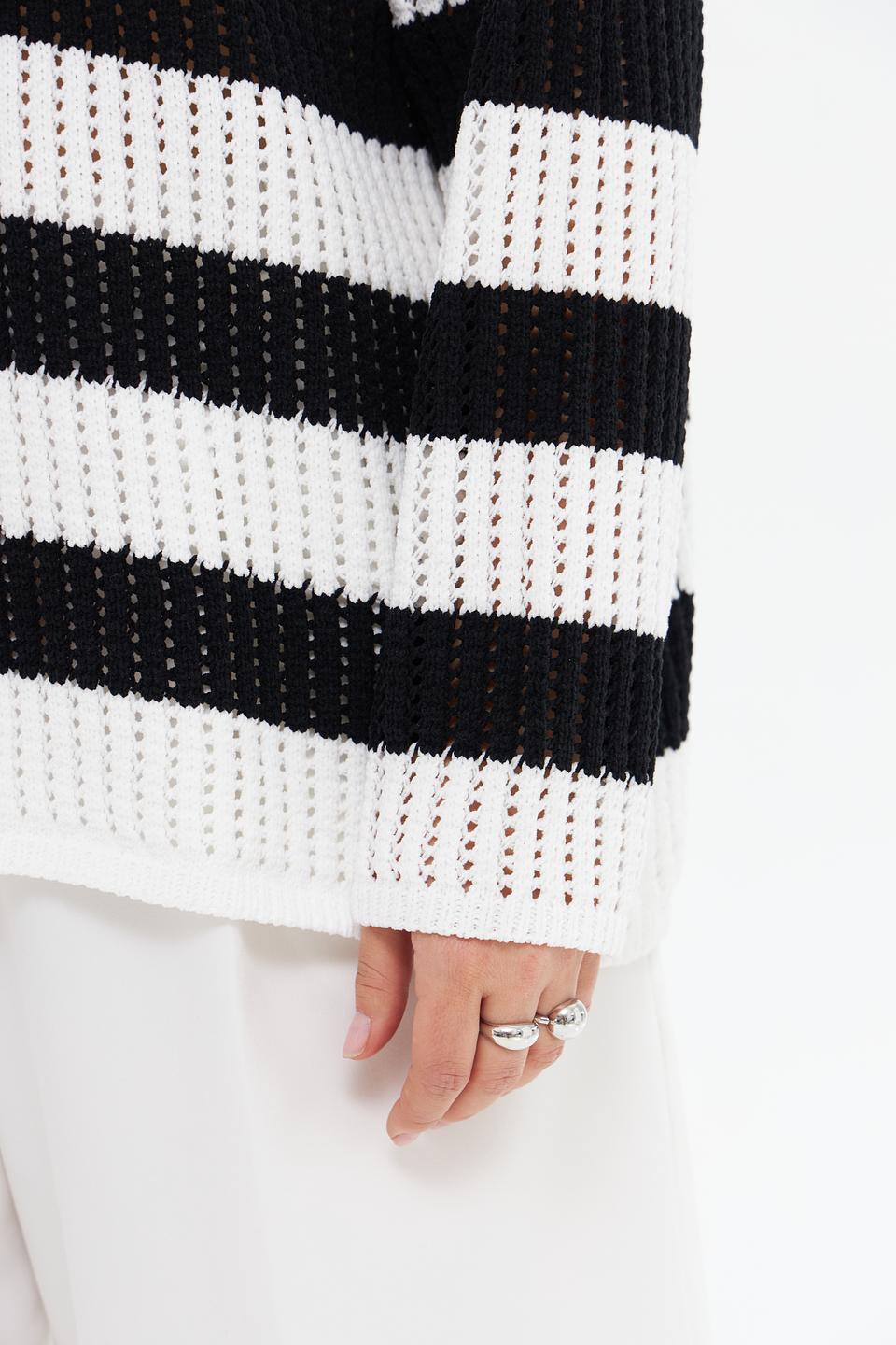 Пуловер Frapp в полоску