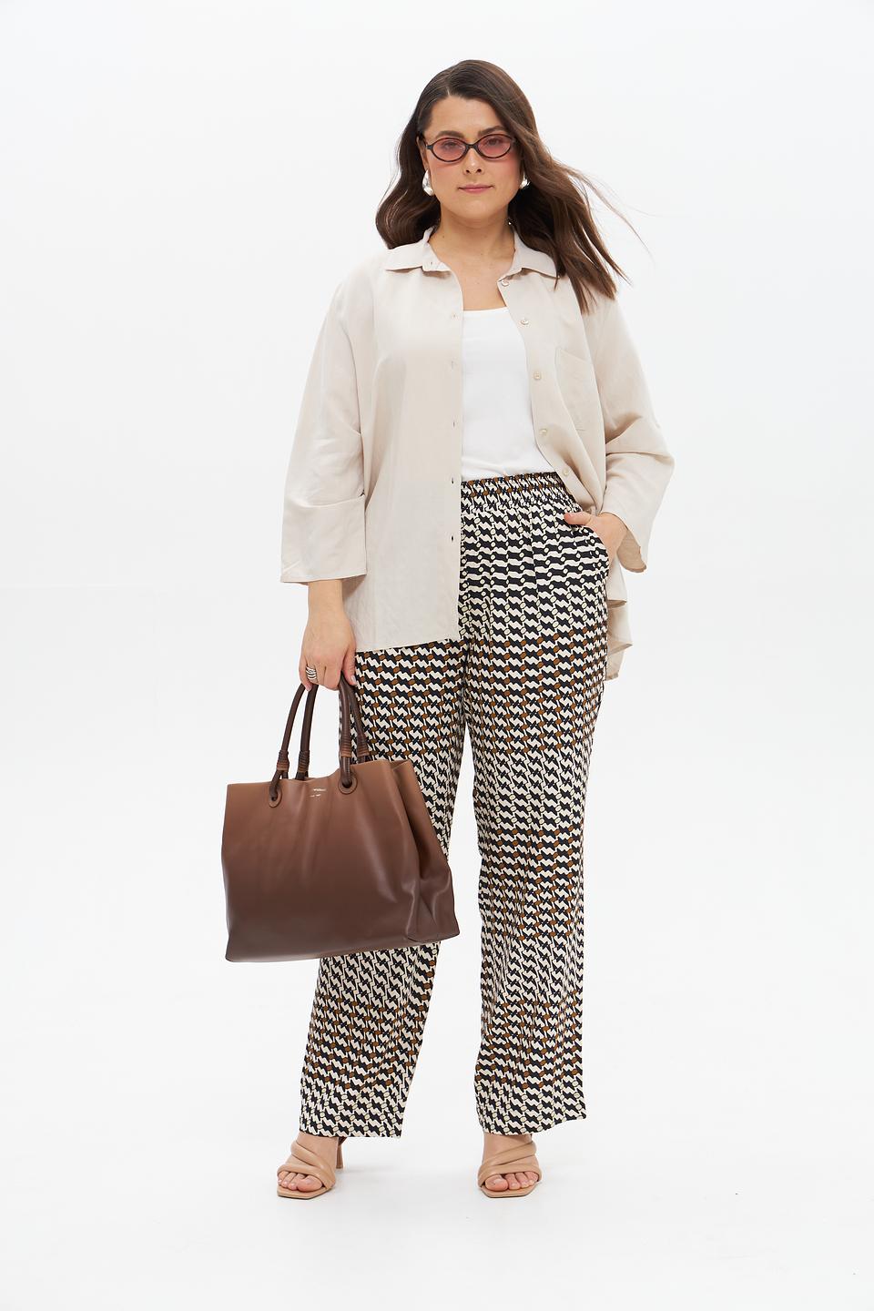 Блуза Catnoir бежевая оверсайз