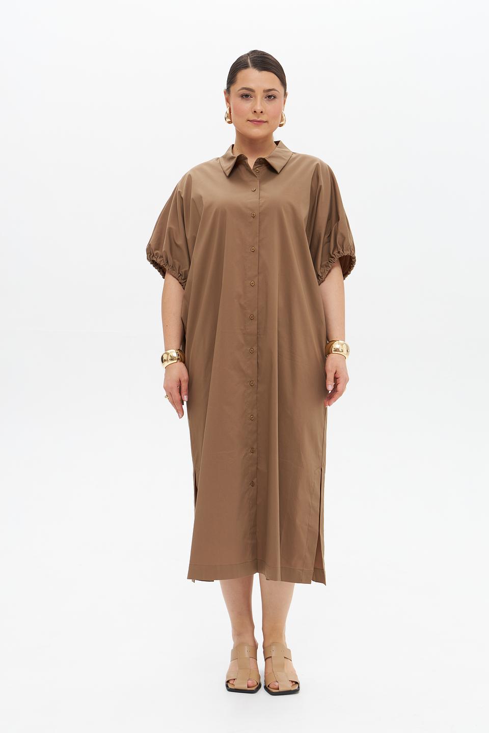 Платье рубашка Catnoir бежевое