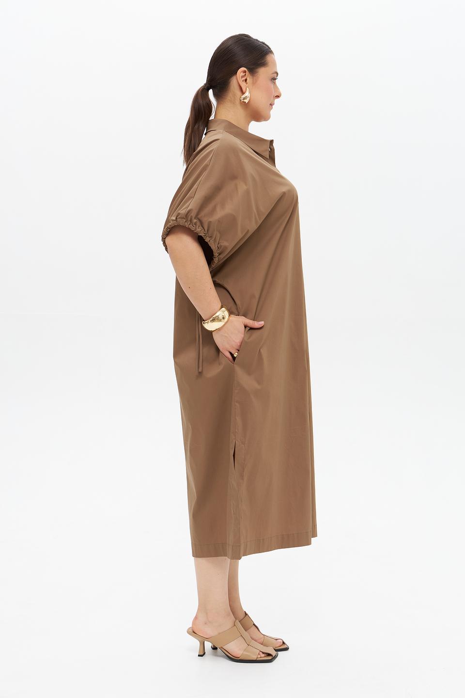 Платье рубашка Catnoir бежевое