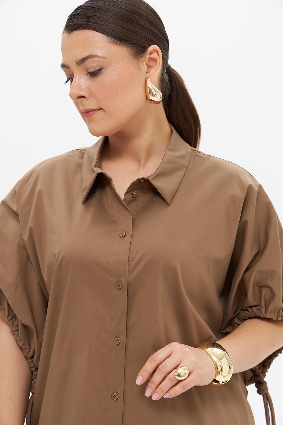 Платье рубашка Catnoir бежевое