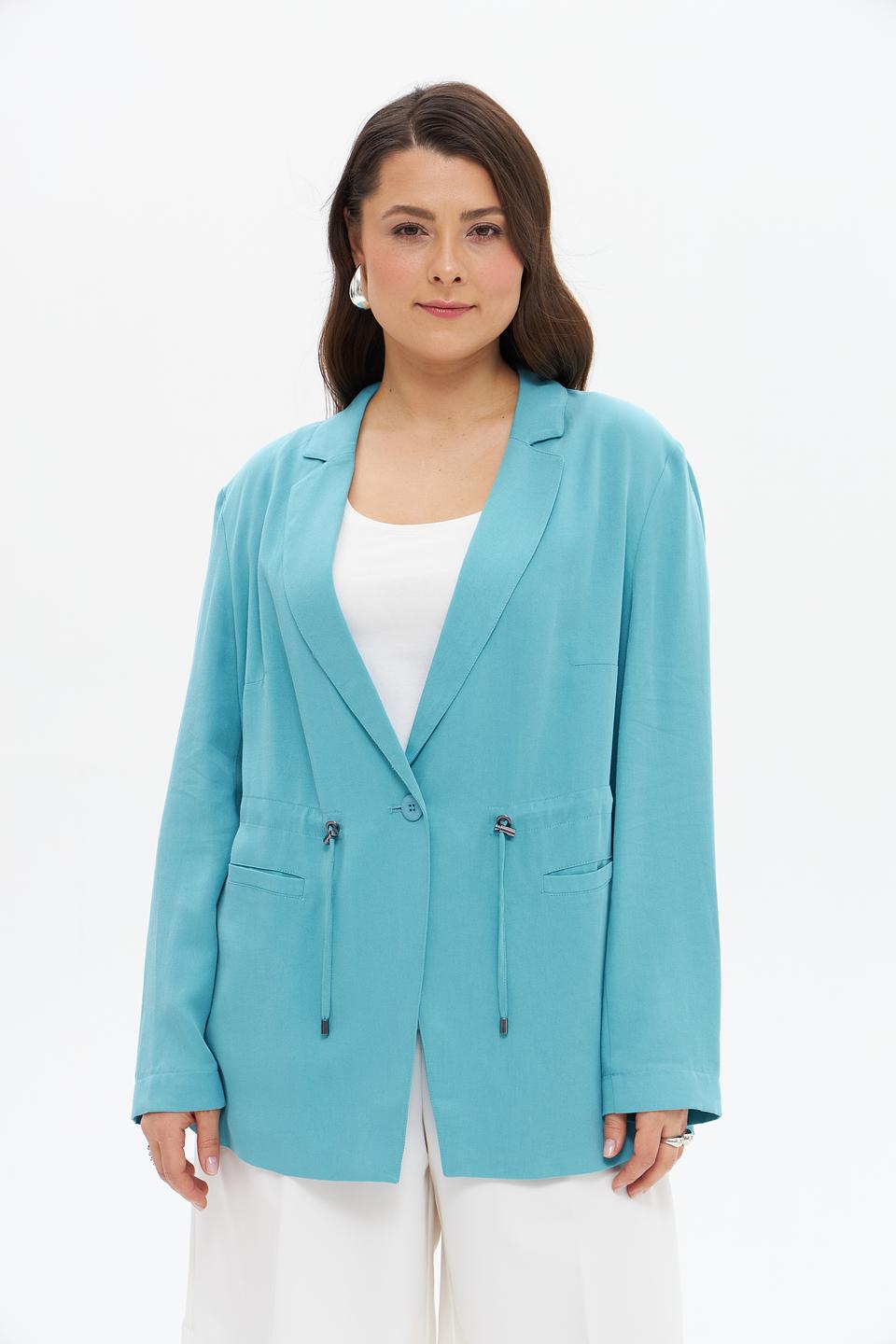Жакет Barbara Lebek бирюзовый