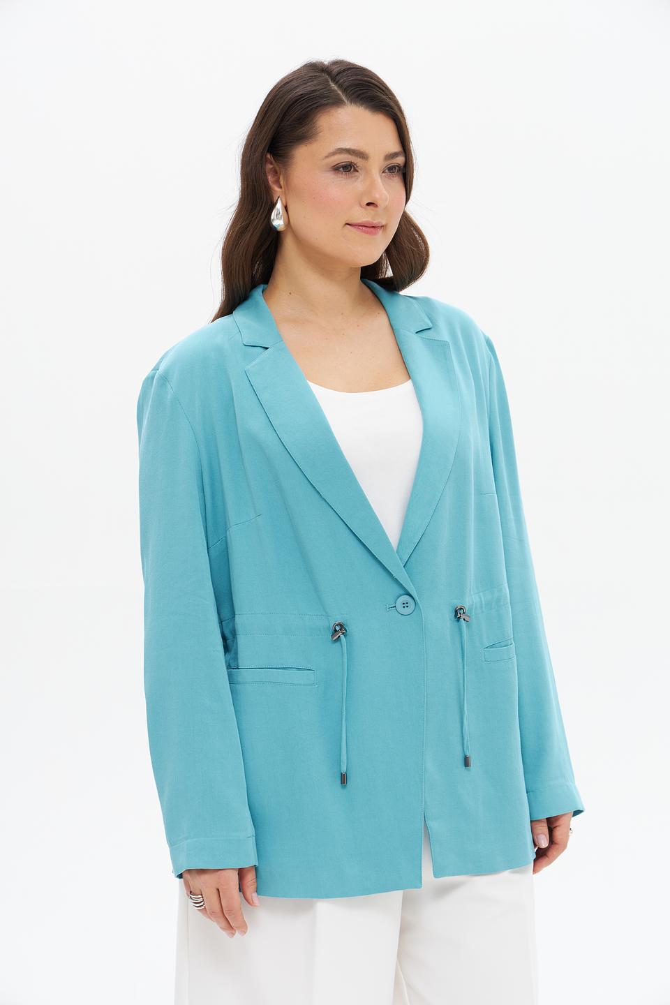 Жакет Barbara Lebek бирюзовый