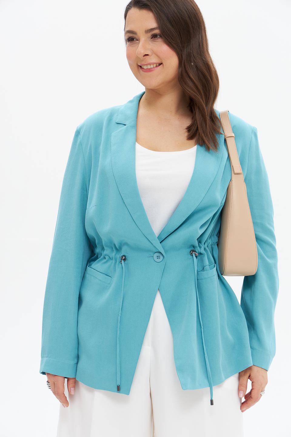 Жакет Barbara Lebek бирюзовый