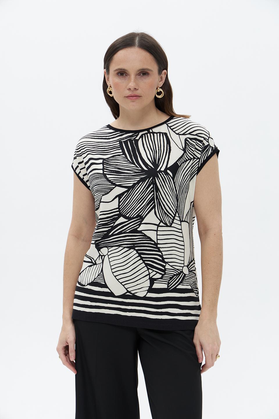 Футболка Lebek с принтом