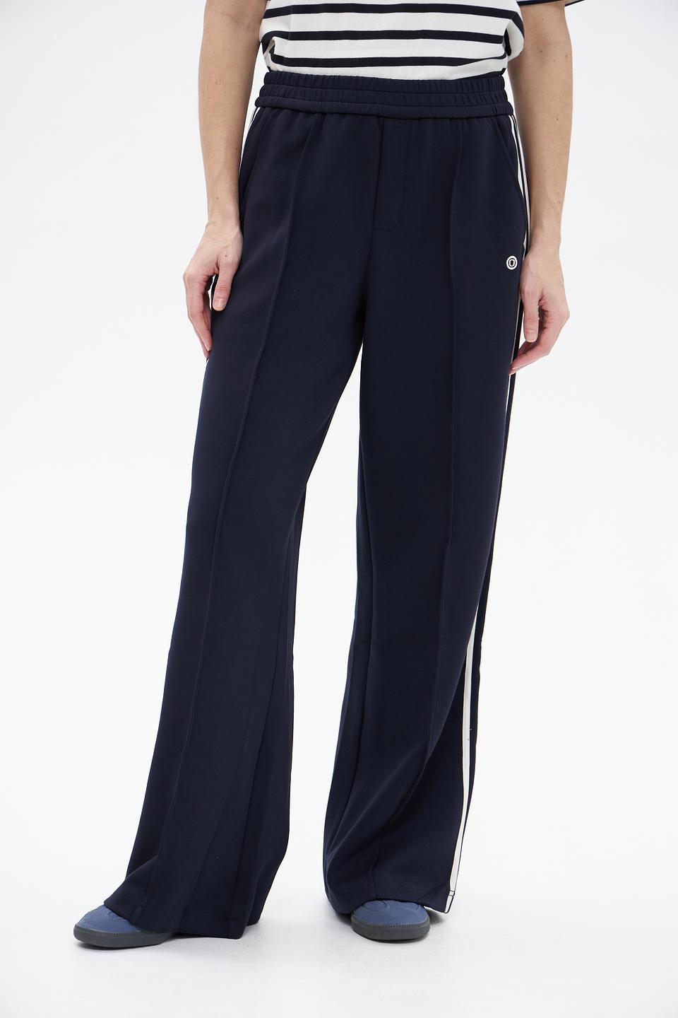 Брюки спортивные Oui темно-синие