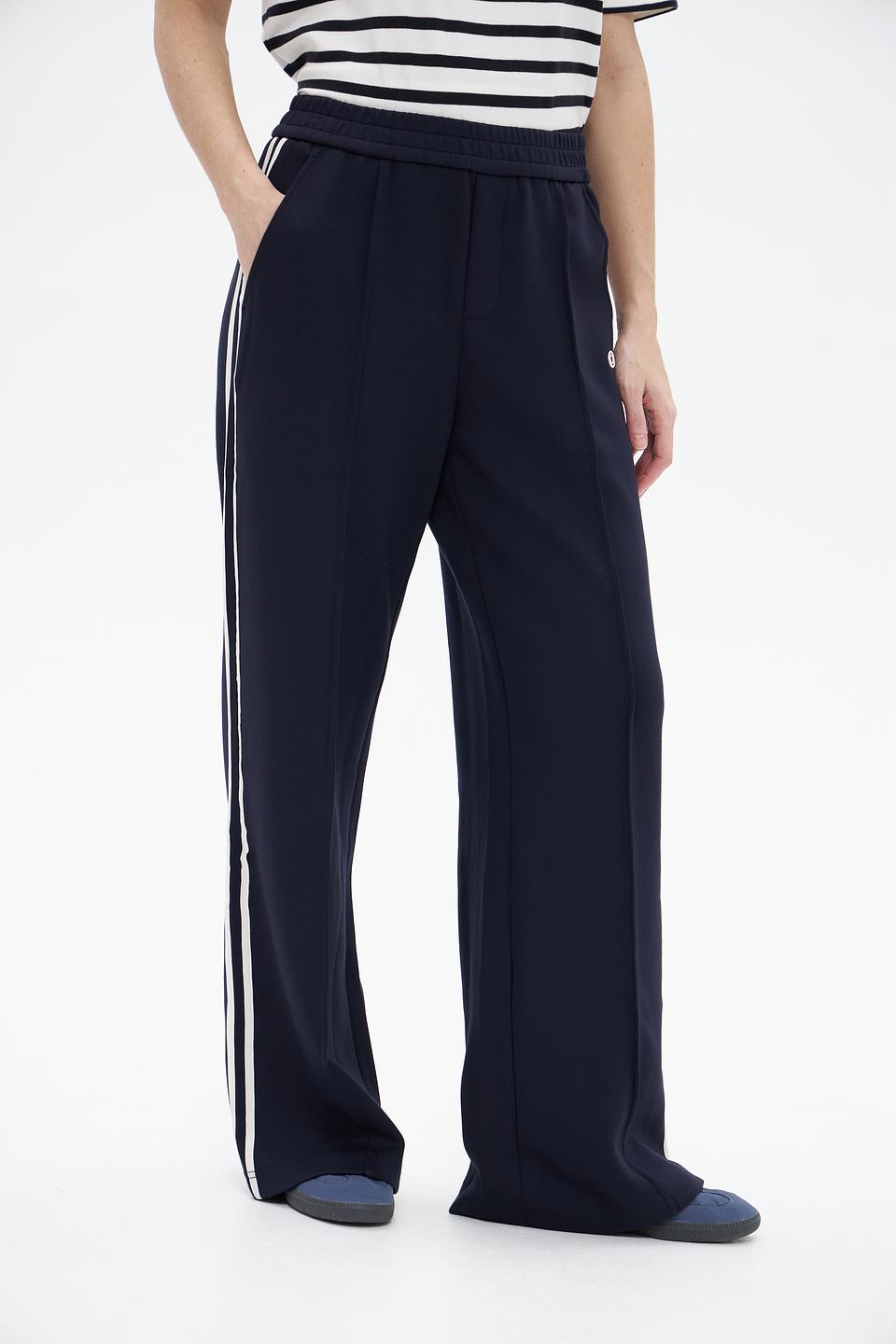 Брюки спортивные Oui темно-синие