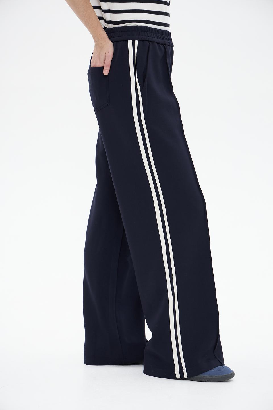 Брюки спортивные Oui темно-синие
