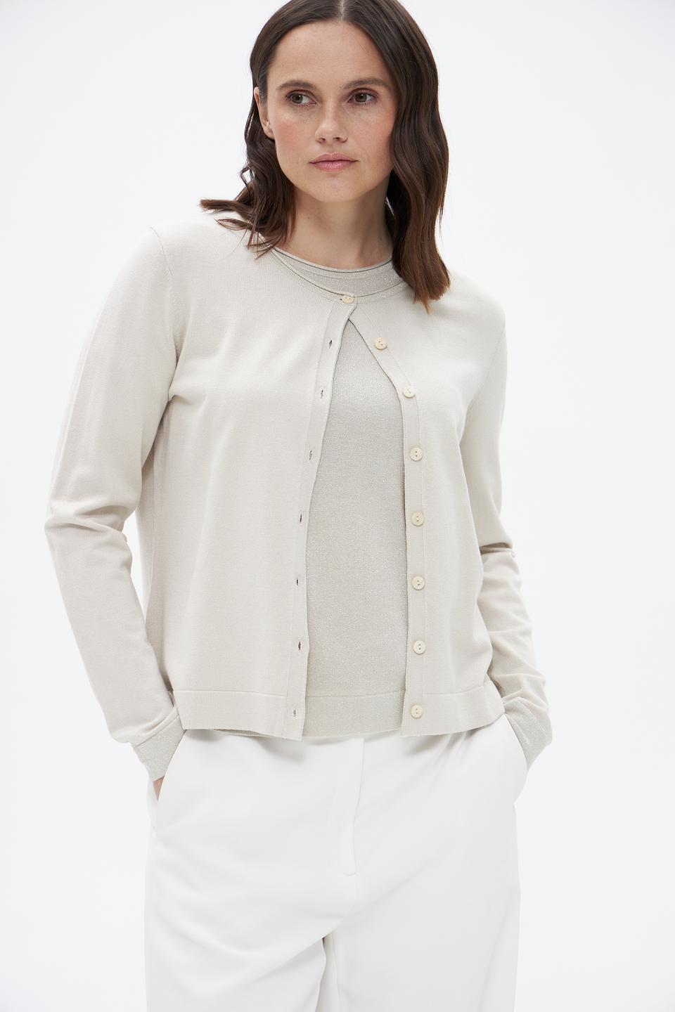 Жакет Bianca приталенный бежевый