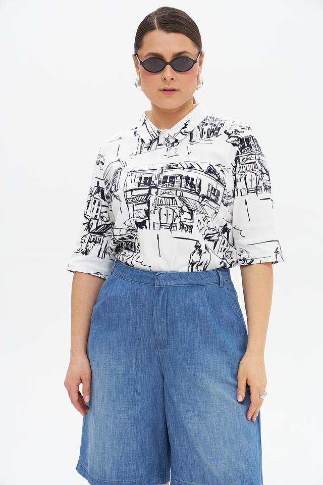 Футболка Frapp с принтом "Город"