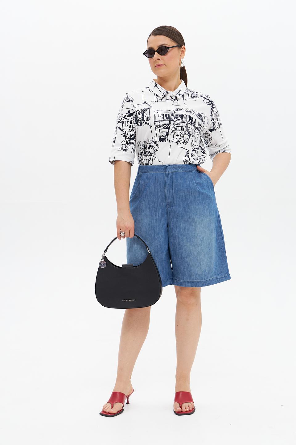 Футболка Frapp с принтом "Город"