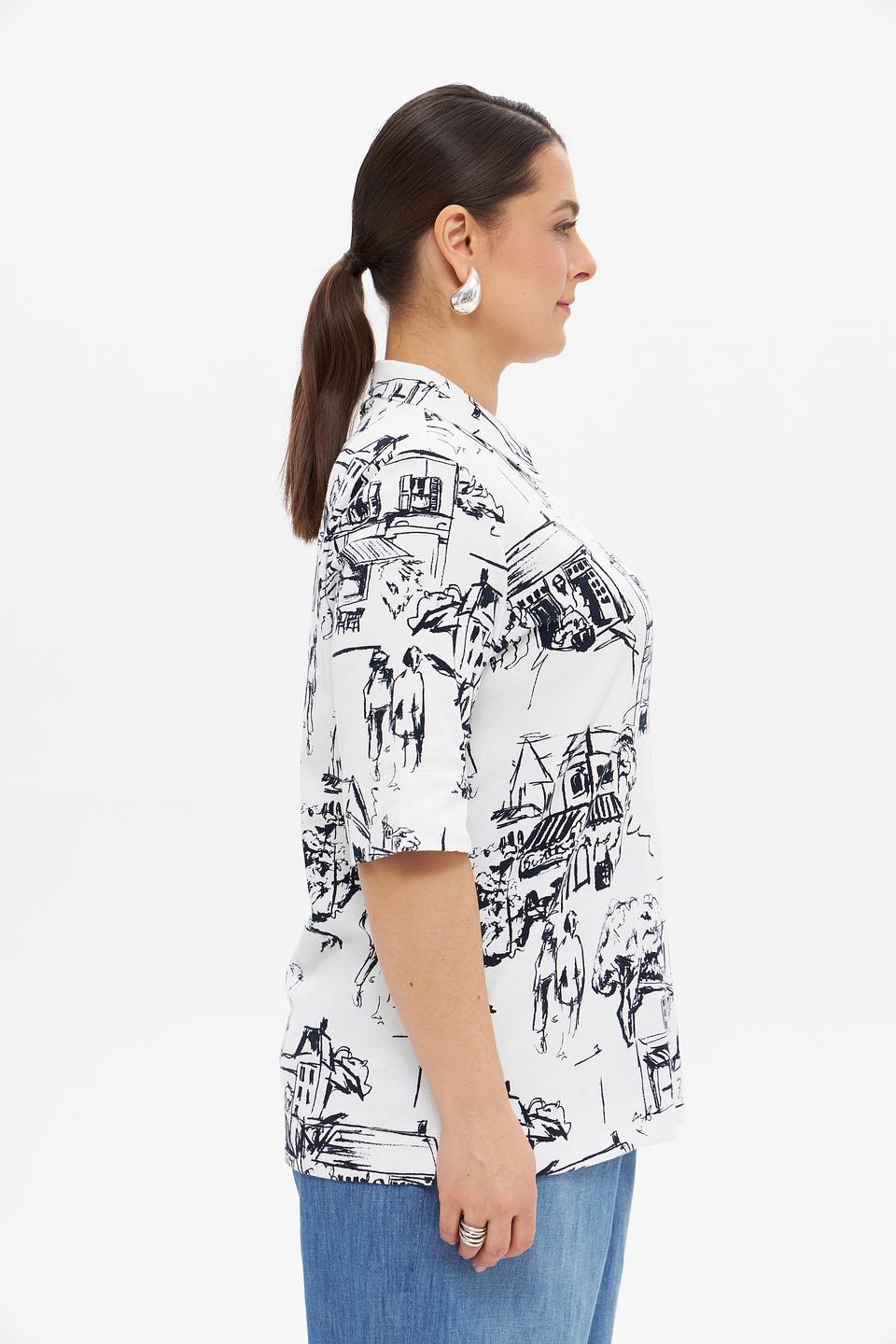 Футболка Frapp с принтом "Город"