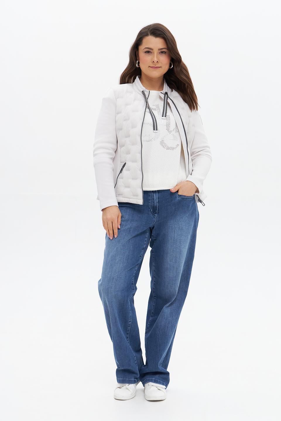 Жакет Rabe collection стеганый светло-серый