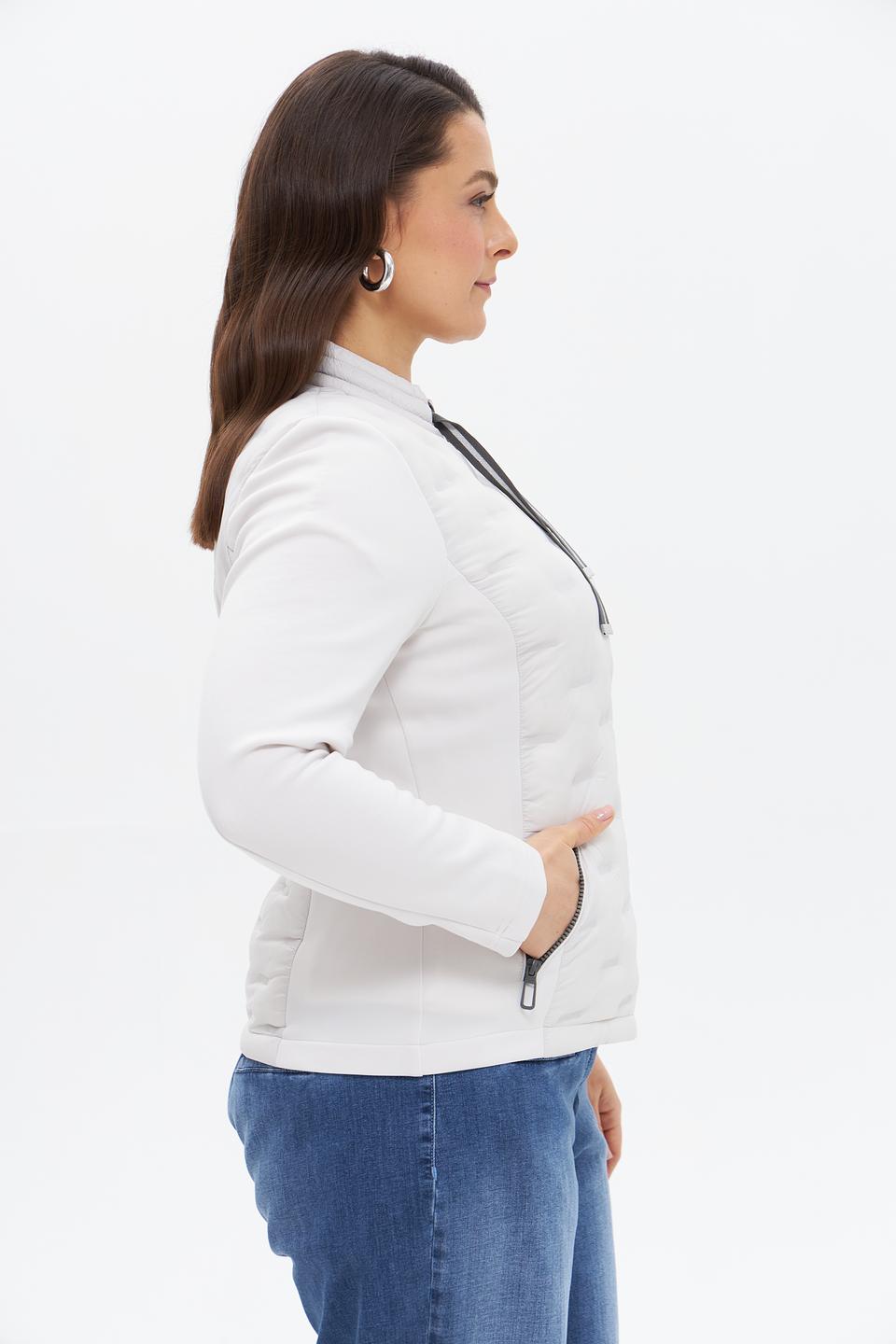 Жакет Rabe collection стеганый светло-серый